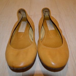 Lanvin Mustard Yellow Ballet Flats